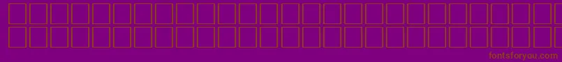 フォントArrowseRegular – 紫色の背景に茶色のフォント