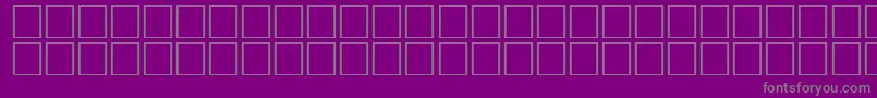 フォントArrowseRegular – 紫の背景に灰色の文字