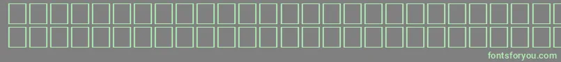 フォントArrowseRegular – 灰色の背景に緑のフォント