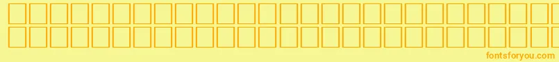 Шрифт ArrowseRegular – оранжевые шрифты на жёлтом фоне