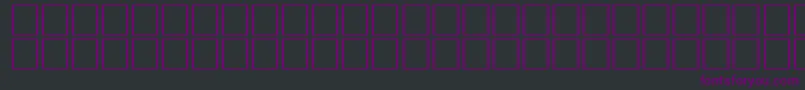 Шрифт ArrowseRegular – фиолетовые шрифты на чёрном фоне