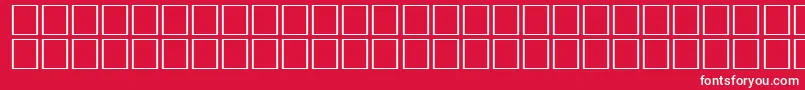 ArrowseRegular-fontti – valkoiset fontit punaisella taustalla