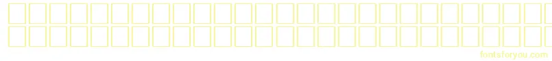 Fonte ArrowseRegular – fontes amarelas em um fundo branco