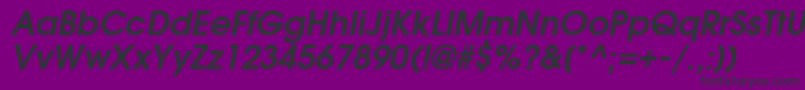 TrendexSsiSemiBoldItalic Font – Black Fonts on Purple Background