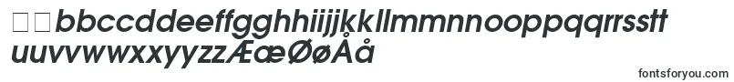 TrendexSsiSemiBoldItalic-Schriftart – dänische Schriften