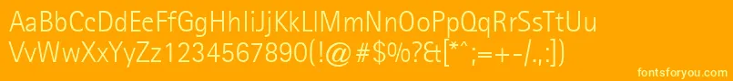 More about LibreSansserifLightSsiLight Font LibreSansserifLightSsiLight Font – Yellow Fonts on Orange Background