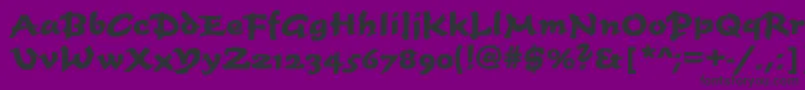fuente Timescrdbol – Fuentes Negras Sobre Fondo Morado