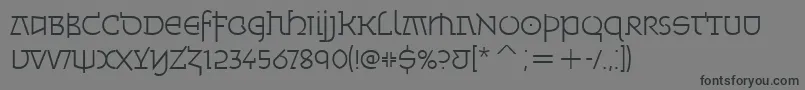 MinskaLightItcTt Font – Black Fonts on Gray Background