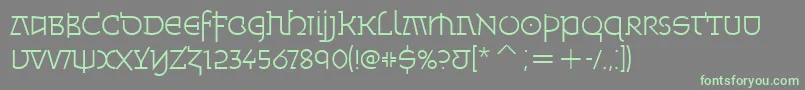 Подробнее о шрифте MinskaLightItcTt Шрифт MinskaLightItcTt – зелёные шрифты на сером фоне