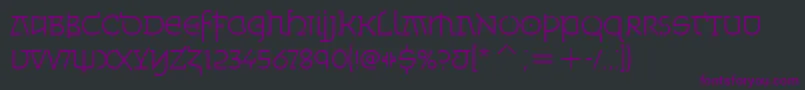 MinskaLightItcTt-Schriftart – Violette Schriften auf schwarzem Hintergrund