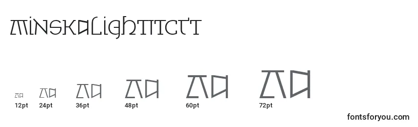MinskaLightItcTt Font Sizes