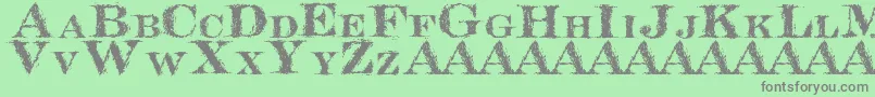 Barracuda Font – Gray Fonts on Green Background