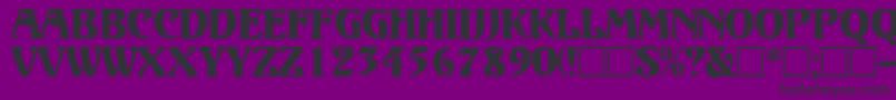 VolutedisplaycapssskRegular Font – Black Fonts on Purple Background