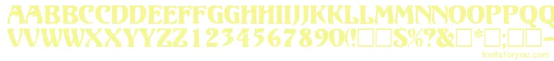 VolutedisplaycapssskRegular Font – Yellow Fonts