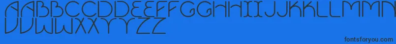 Vigor Font – Black Fonts on Blue Background