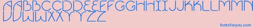 Vigor Font – Blue Fonts on Pink Background