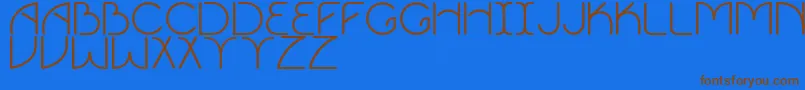 Vigor Font – Brown Fonts on Blue Background