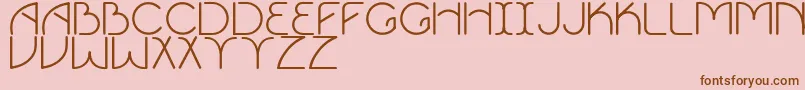 Vigor Font – Brown Fonts on Pink Background