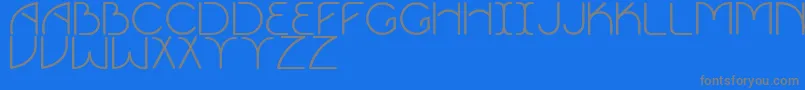 Vigor Font – Gray Fonts on Blue Background