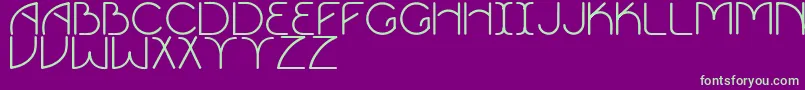 Vigor Font – Green Fonts on Purple Background