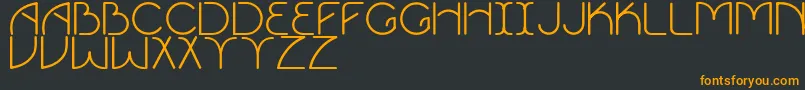 Vigor Font – Orange Fonts on Black Background