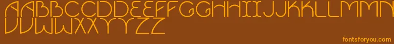 Vigor Font – Orange Fonts on Brown Background