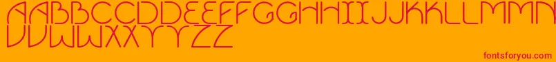 Vigor Font – Red Fonts on Orange Background