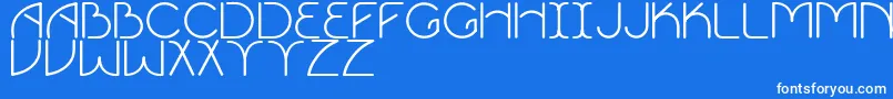 Vigor Font – White Fonts on Blue Background