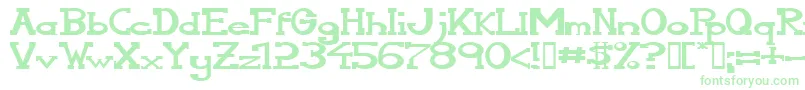 Serifonwide Font – Green Fonts on White Background