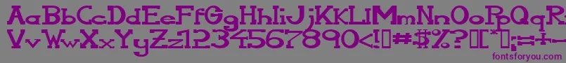 Serifonwide Font – Purple Fonts on Gray Background