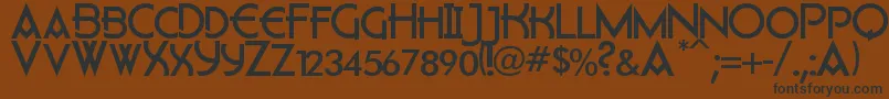 Flatley Font – Black Fonts on Brown Background