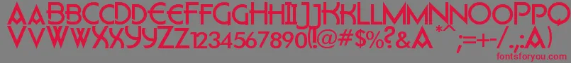 Flatley Font – Red Fonts on Gray Background