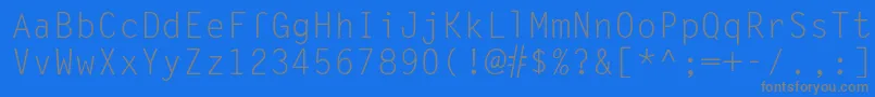 En savoir plus sur la police Lettergothic Police Lettergothic – polices grises sur fond bleu
