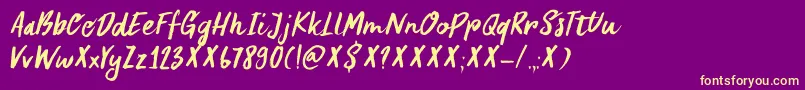 Lisätietoja DkSummerRomance-fontista DkSummerRomance-fontti – keltaiset fontit violetilla taustalla