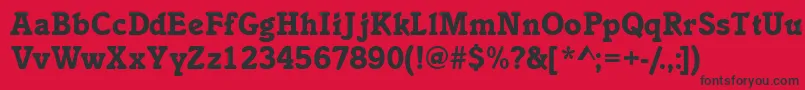 Inclinatblackssk Font – Black Fonts on Red Background