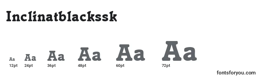 Размеры шрифта Inclinatblackssk