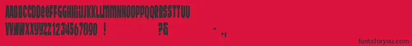 Wunderbar Font – Black Fonts on Red Background