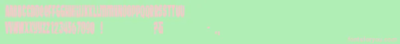 Wunderbar Font – Pink Fonts on Green Background