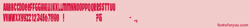 More about Wunderbar Font Wunderbar Font – Red Fonts on Pink Background