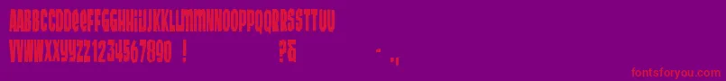 Wunderbar Font – Red Fonts on Purple Background