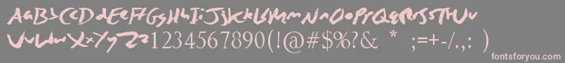 ZingEasy Font – Pink Fonts on Gray Background