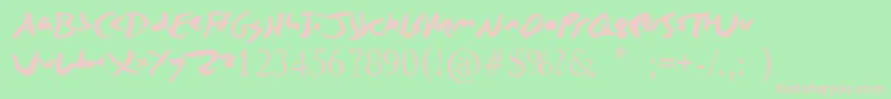 Шрифт ZingEasy – розовые шрифты на зелёном фоне