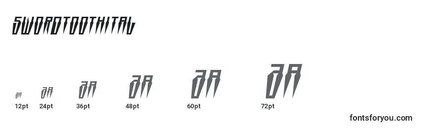 Swordtoothital Font Sizes