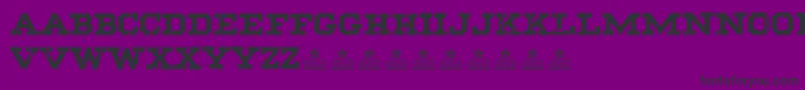 BlackPersonalUse Font – Black Fonts on Purple Background