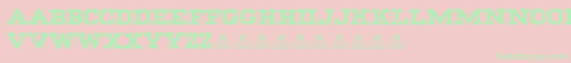 BlackPersonalUse Font – Green Fonts on Pink Background