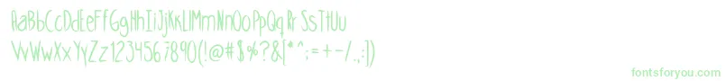 Skinnycookiesbold-Schriftart – Grüne Schriften