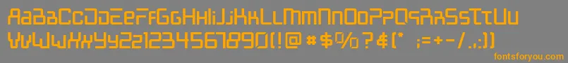 Mcalberto Font – Orange Fonts on Gray Background