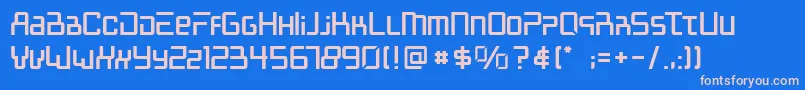 Mcalberto Font – Pink Fonts on Blue Background