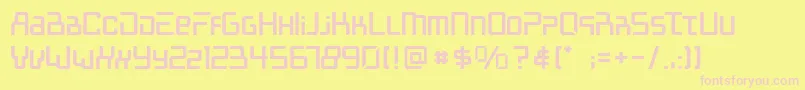 Mcalberto Font – Pink Fonts on Yellow Background
