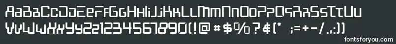 フォントMcalberto – 白い文字